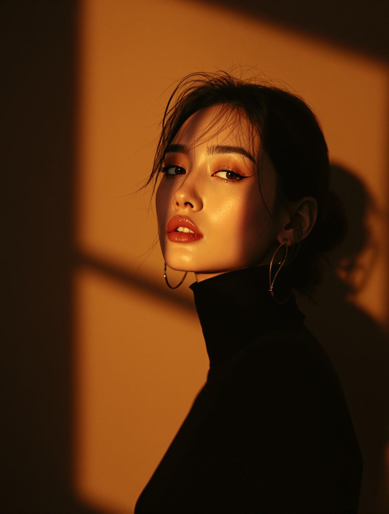 Ugirls封面女神 - 身着时尚编辑服装的中国女模特在现代摄影棚中 - 每日福利